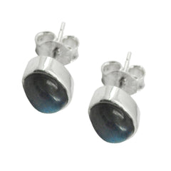 Labradorite-Egyptian-Min-seo-Solitaire-Stud-Gray-92.5-Silver-Earring