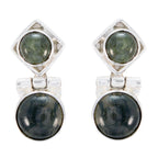 Labradorite-Korean-Nari-multiple-Stud-Gray-92.5-Silver-Earring