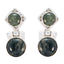 Labradorite-Korean-Nari-multiple-Stud-Gray-92.5-Silver-Earring