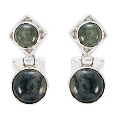 Labradorite-Korean-Nari-multiple-Stud-Gray-92.5-Silver-Earring