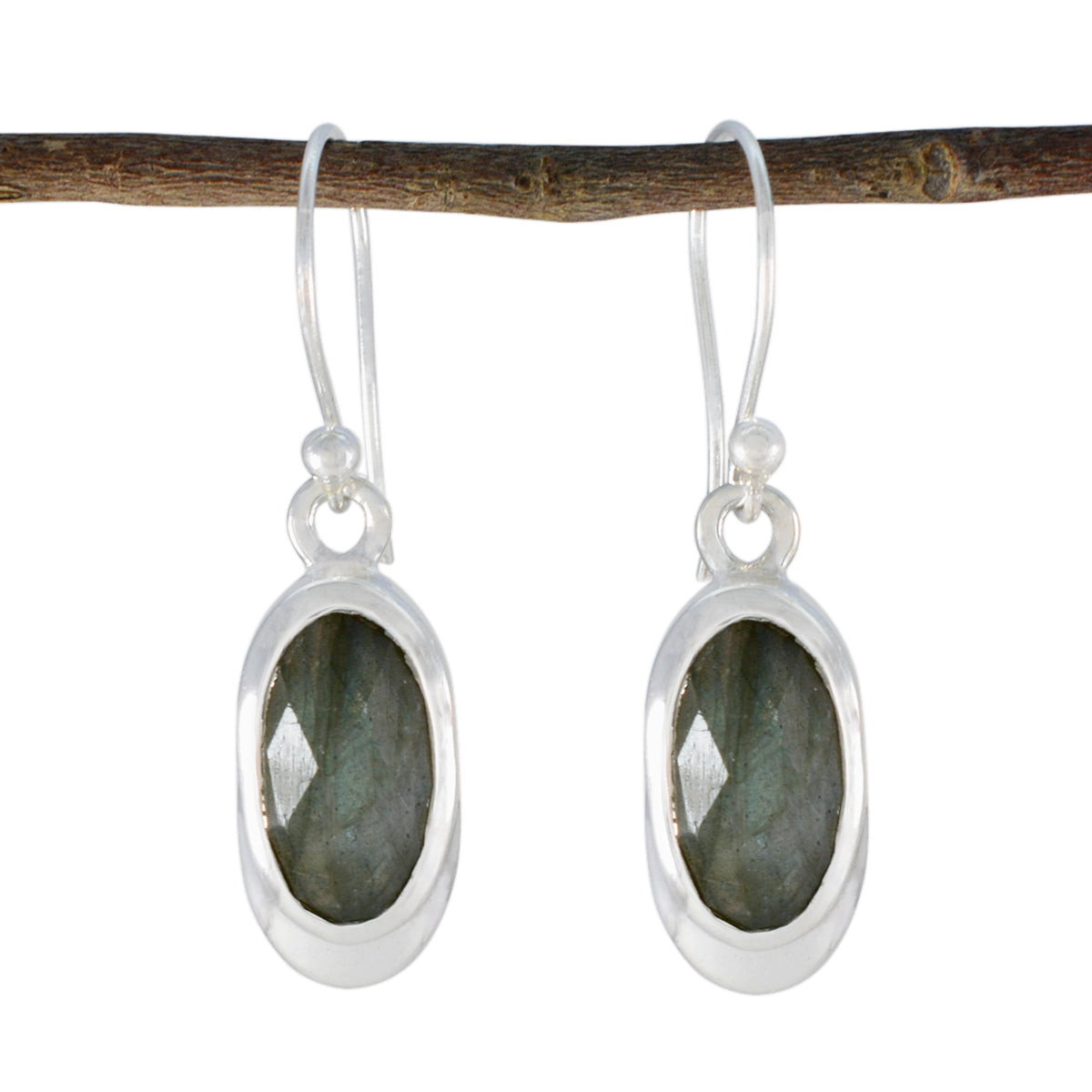 Labradorite-French-Eleanor-Solitaire-Dangle-Gray-925-Silver-Earring