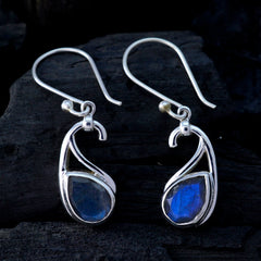 Labradorite-American-Lourdes-Solitaire-Dangle-Gray-Silver-Earring