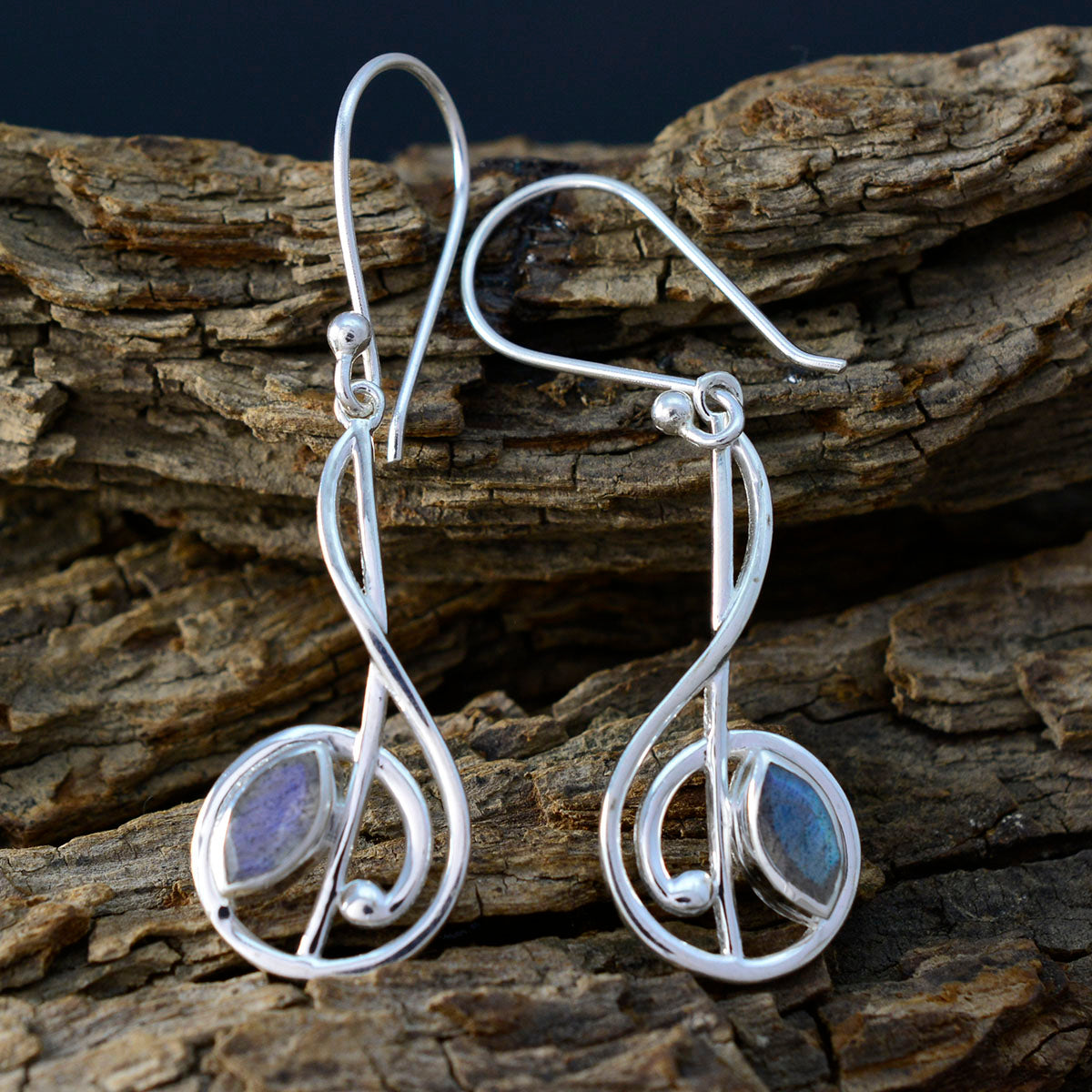 Labradorite-African-Agustina-Solitaire-Dangle-Gray-Sterling-Silver-Earring