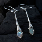 Labradorite-Egyptian-Emilia-Solitaire-Dangle-Gray-925-Sterling-Silver-Earring