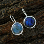 Labradorite-Middle-Eastern-Genesis-Solitaire-Dangle-Gray-Sterling-Silver-Earring