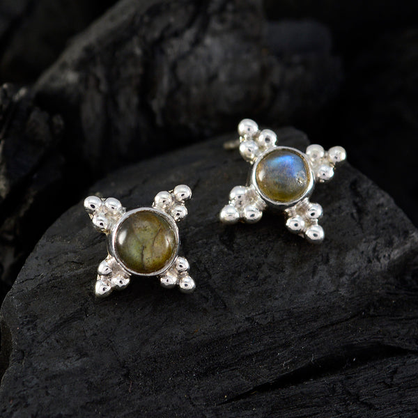 Labradorite-Moroccan-Amanda-Solitaire-Stud-Gray-Sterling-Silver-Earring