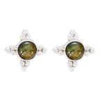 Labradorite-Moroccan-Amanda-Solitaire-Stud-Gray-Sterling-Silver-Earring