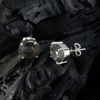 Labradorite-Egyptian-Ana-Solitaire-Stud-Gray-925-Silver-Earring