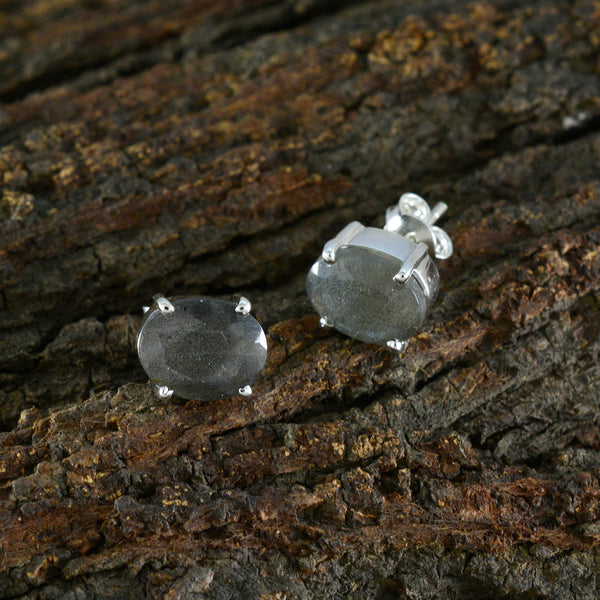 Labradorite-Egyptian-Ana-Solitaire-Stud-Gray-925-Silver-Earring