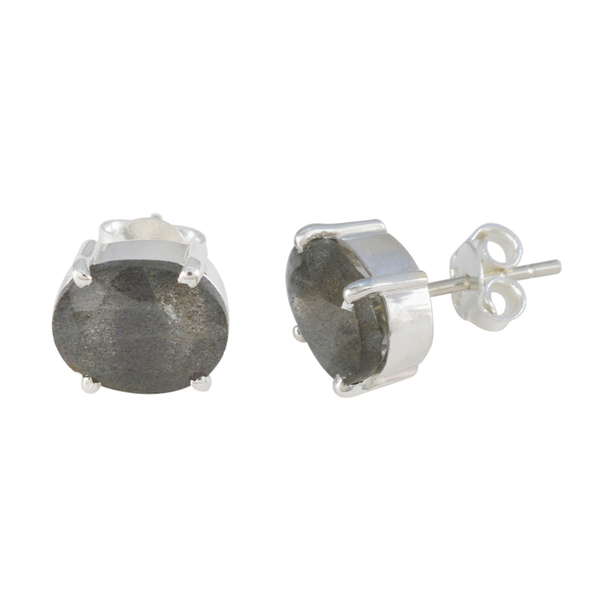 Labradorite-Egyptian-Ana-Solitaire-Stud-Gray-925-Silver-Earring