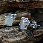Labradorite-American-Andrea-Solitaire-Stud-Gray-925-Sterling-Silver-Earring