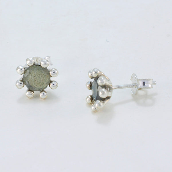 Labradorite-Japanese-Antonia-Solitaire-Stud-Gray-925-Silver-Earring