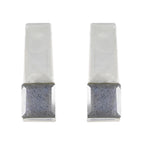 Labradorite-French-Lily-Solitaire-Stud-Gray-925-Sterling-Silver-Earring