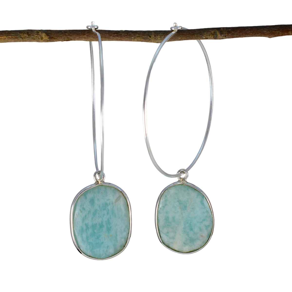 Larimar-Turkish-Pilar-multiple-Dangle-Blue-Sterling-Silver-Earring Immagine principale del prodotto