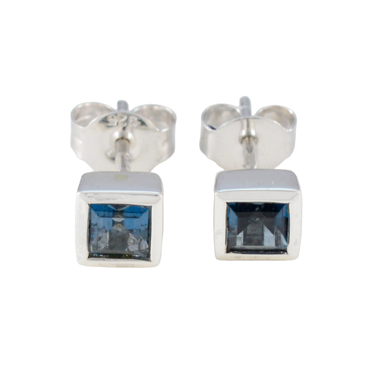 LBT-Russian-Julieta-Solitaire-Stud-Blue-Silver-Earring Image principale du produit
