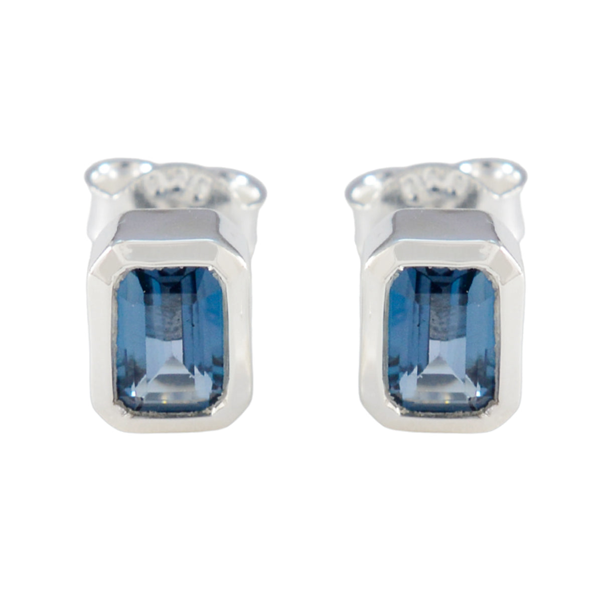 LBT-Turkish-María-Solitaire-Stud-Blue-Sterling-Silver-Earring Imagen principal del producto