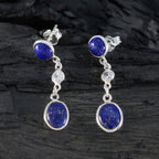 Lapis-Lazuli-Australian-Carolina-multiple-Stud-Blue-Silver-Earring