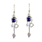 Lapis-Lazuli-Spanish-Cecilia-multiple-Dangle-Blue-92.5-Silver-Earring