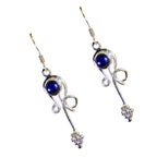 Lapis-Lazuli-Spanish-Cecilia-multiple-Dangle-Blue-92.5-Silver-Earring