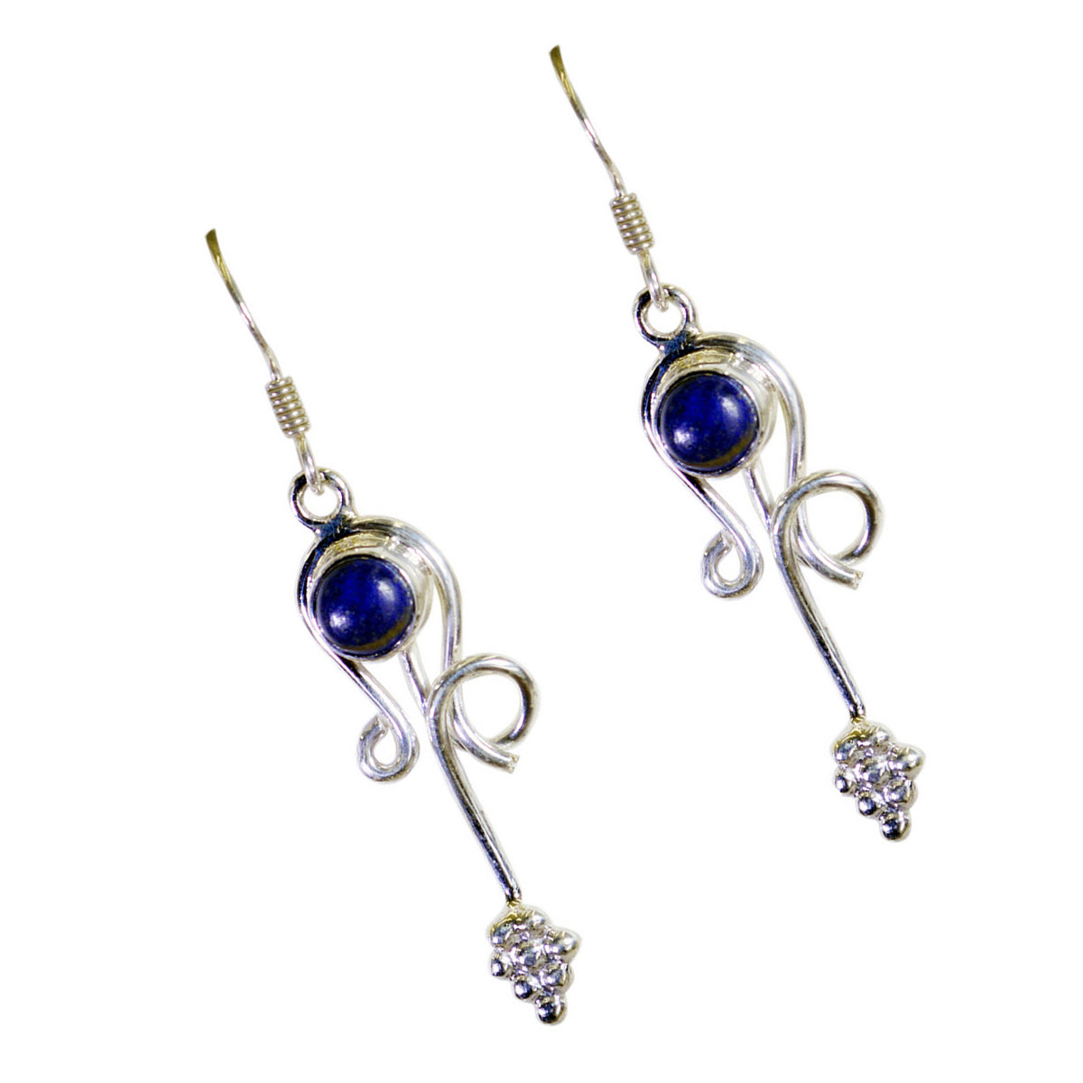 Lapis-Lazuli-Spanish-Cecilia-multiple-Dangle-Blue-92.5-Silver-Earring