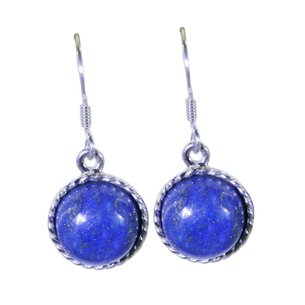 Lapis-Lazuli-French-Constanza-multiple-Dangle-Blue-92.5-Silver-Earring Imagen principal del producto