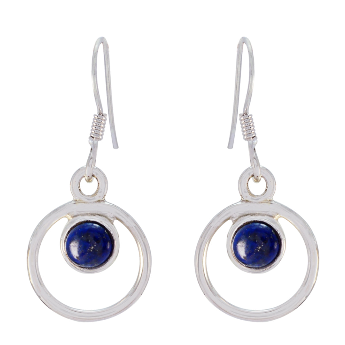 Lapis-Lazuli-German-Daniela-multiple-Dangle-Blue-92.5-Silver-Earring Immagine principale del prodotto