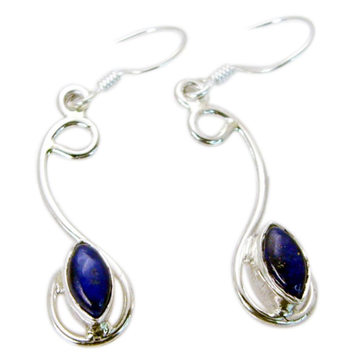 Lapis-Lazuli-African-Dayana-multiple-Dangle-Blue-92.5-Silver-Earring