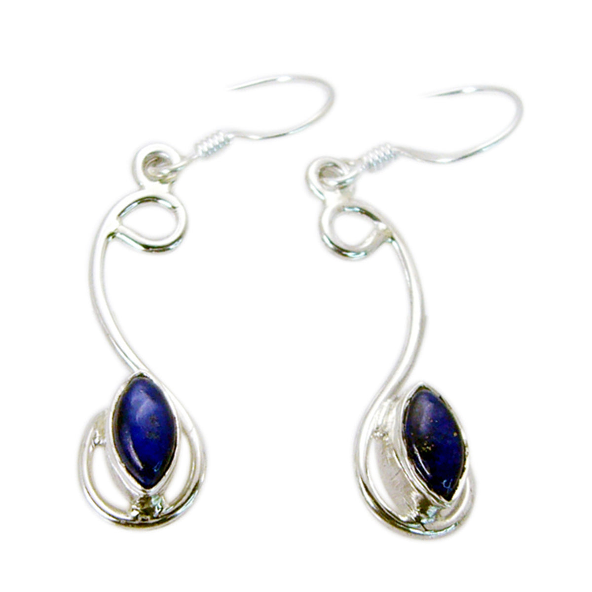 Lapis Lazuli Afrikaanse Dayana meervoudige Dangle Blue 92,5 Zilveren Oorbel Secundaire afbeelding