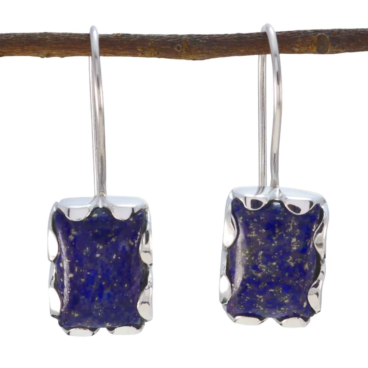 Lapis-Lazuli-Middle-Eastern-Ida-multiple-Dangle-Blue-92.5-Silver-Earring Huvudsaklig produktbild
