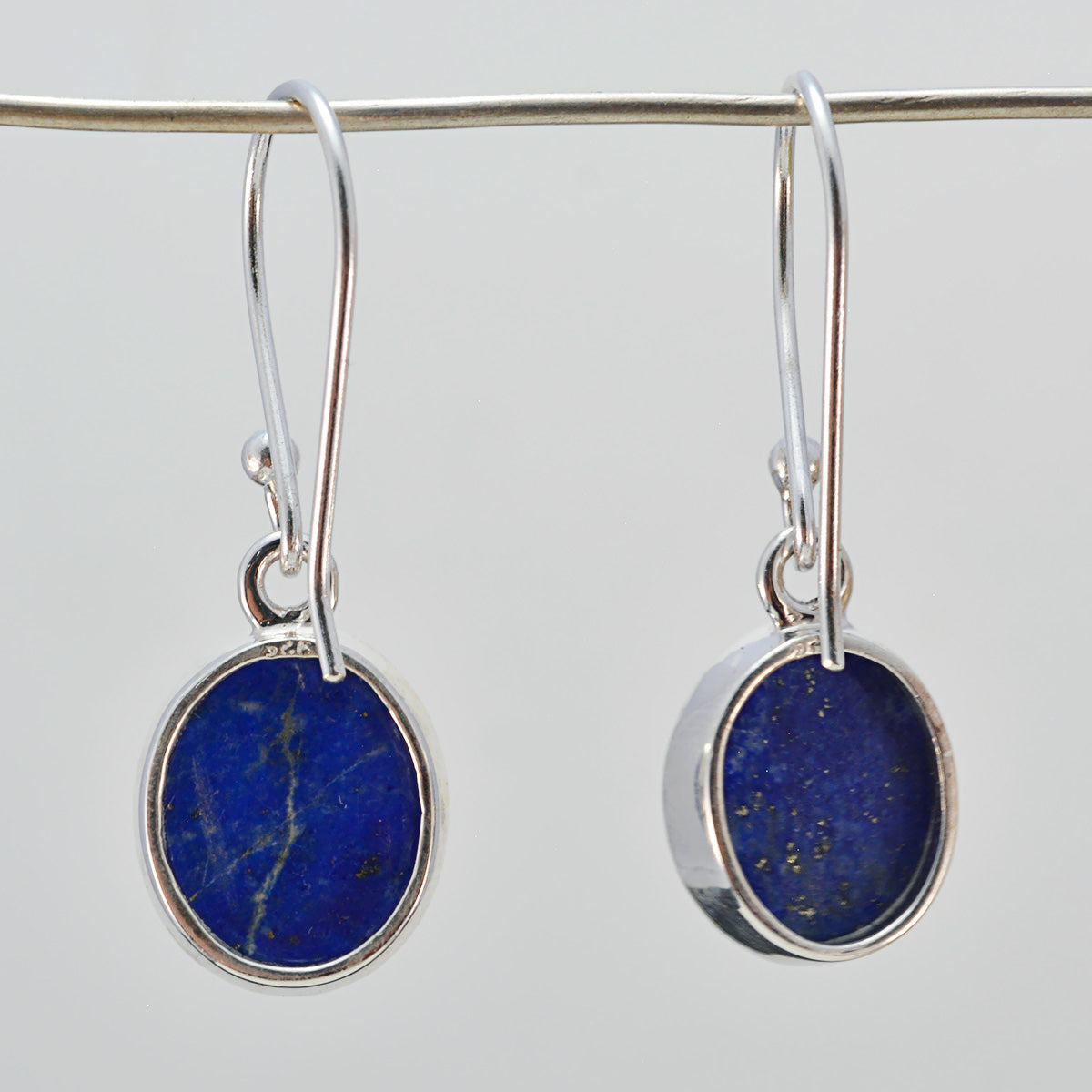 Lapis Lazuli Egyptische Florencia meervoudige Dangle Blue 92,5 Zilveren Oorbel Secundaire afbeelding