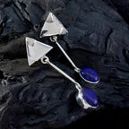 Lapis-Lazuli-Middle-Eastern-Nella-Solitaire-Stud-Blue-Sterling-Silver-Earring