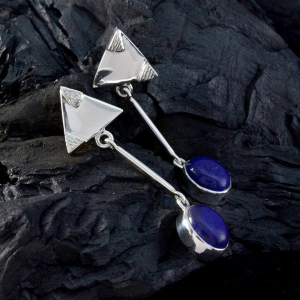 Lapis-Lazuli-Middle-Eastern-Nella-Solitaire-Stud-Blue-Sterling-Silver-Earring