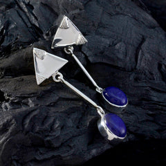 Lapis-Lazuli-Middle-Eastern-Nella-Solitaire-Stud-Blue-Sterling-Silver-Earring