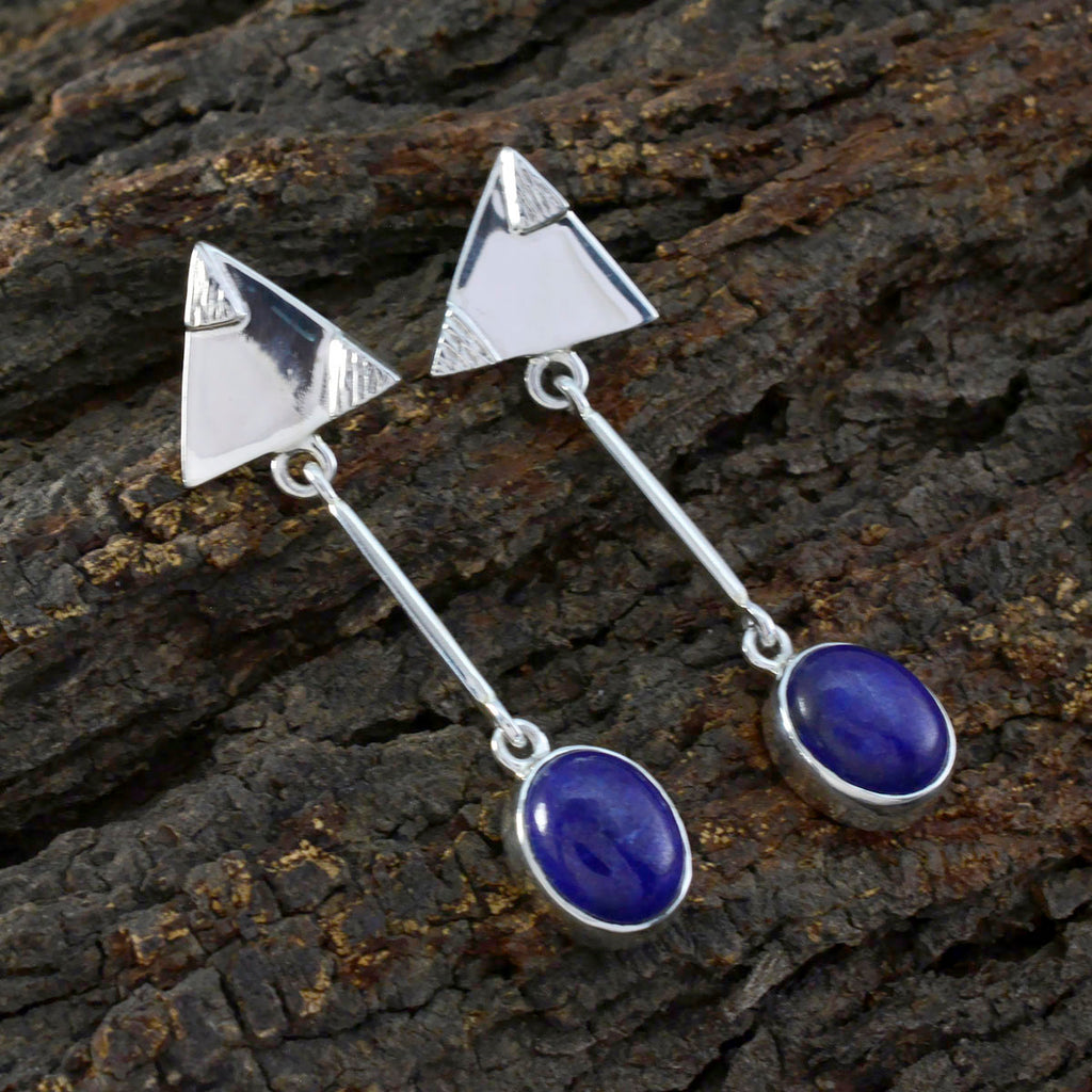 Lapis-Lazuli-Middle-Eastern-Nella-Solitaire-Stud-Blue-Sterling-Silver-Earring