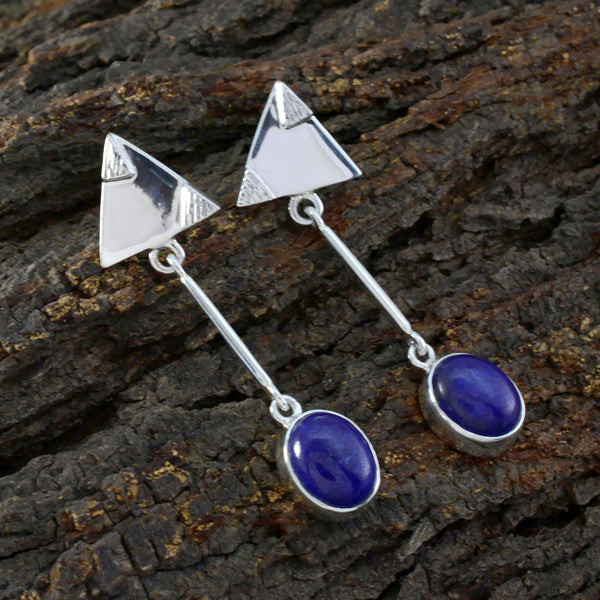 Lapis-Lazuli-Middle-Eastern-Nella-Solitaire-Stud-Blue-Sterling-Silver-Earring