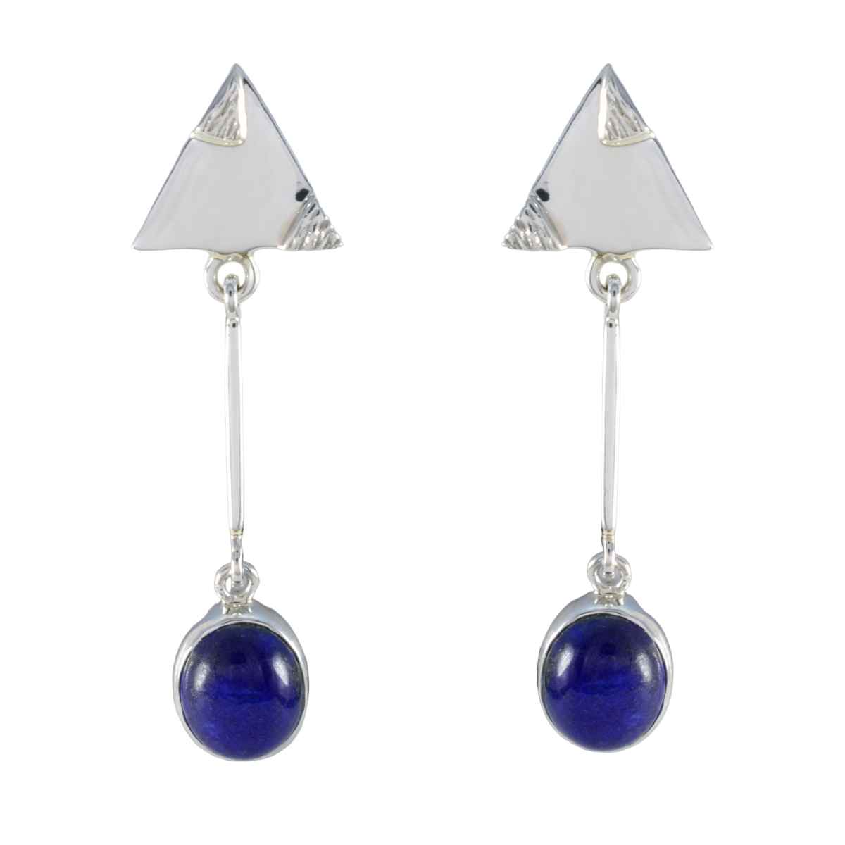 Lapis-Lazuli-Middle-Eastern-Nella-Solitaire-Stud-Blue-Sterling-Silver-Earring