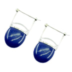 Lapis-Lazuli-French-Penelope-Solitaire-Stud-Blue-925-Sterling-Silver-Earring
