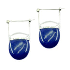 Lapis-Lazuli-French-Penelope-Solitaire-Stud-Blue-925-Sterling-Silver-Earring