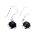Lapis-Lazuli-Japanese-Isadora-Solitaire-Dangle-Blue-925-Sterling-Silver-Earring
