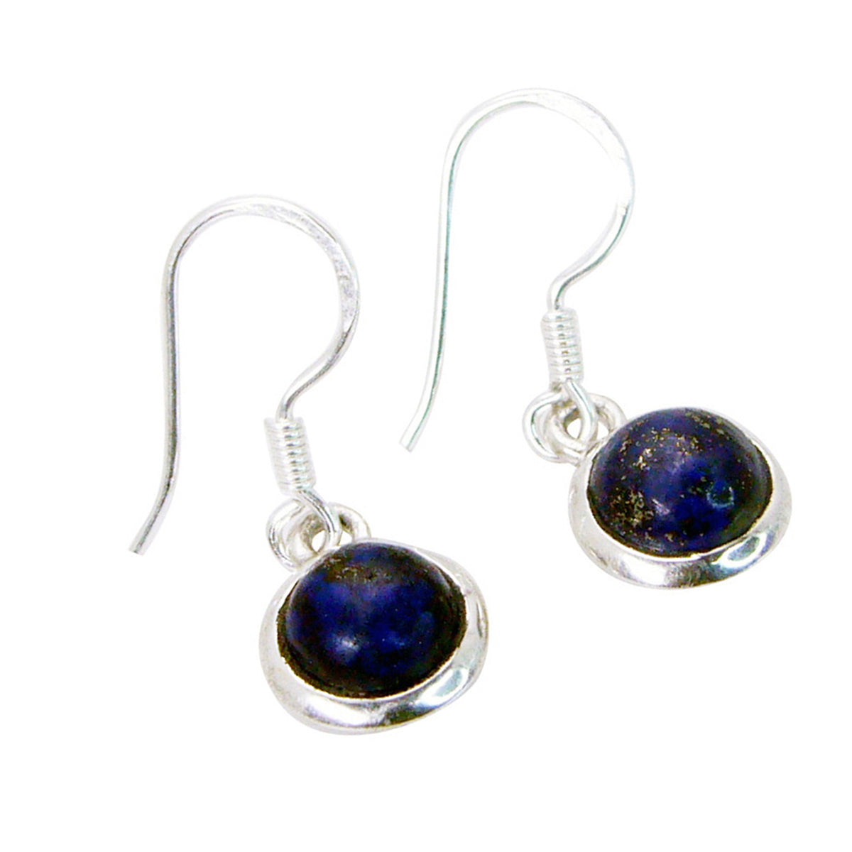 Lapis Lazuli Japanse Isadora Solitaire Dangle Blauwe 925 Sterling Zilveren Oorbel Secundaire afbeelding