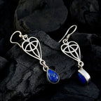 Lapis-Lazuli-Turkish-Ivana-Solitaire-Dangle-Blue-92.5-Silver-Earring