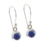 Lapis-Lazuli-Australian-Yasmin-Solitaire-Dangle-Blue-Sterling-Silver-Earring