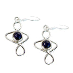 Lapis-Lazuli-Italian-Joaquina-Solitaire-Dangle-Blue-Sterling-Silver-Earring