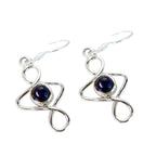 Lapis-Lazuli-Italian-Joaquina-Solitaire-Dangle-Blue-Sterling-Silver-Earring