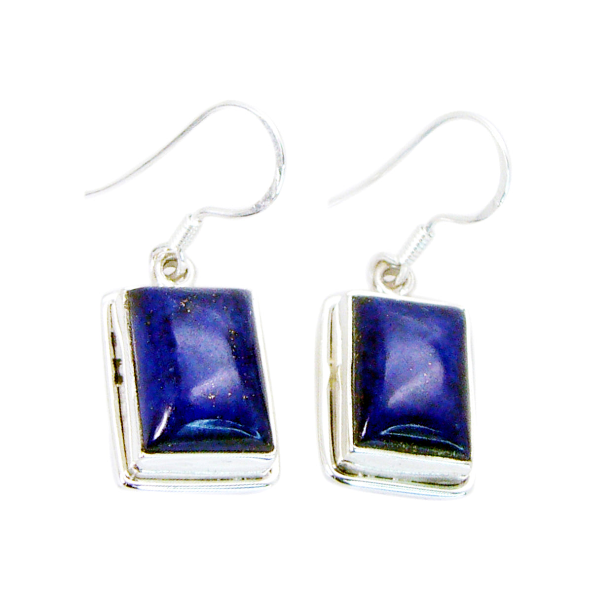 Lapis-Lazuli-Middle-Eastern-Julia-Solitaire-Dangle-Blue-925-Sterling-Silver-Earring Main image