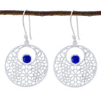 Lapis-Lazuli-Mexican-Julieta-Solitaire-Dangle-Blue-925-Silver-Earring