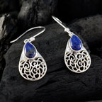Lapis-Lazuli-Australian-Laura-Solitaire-Dangle-Blue-925-Sterling-Silver-Earring