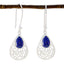 Lapis-Lazuli-Australian-Laura-Solitaire-Dangle-Blue-925-Sterling-Silver-Earring