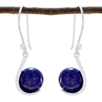 Lapis-Lazuli-Spanish-Lorena-Solitaire-Dangle-Blue-925-Silver-Earring