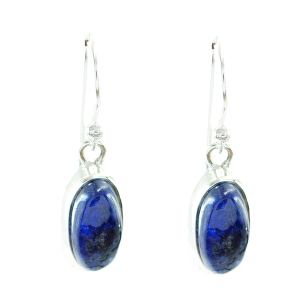 Lapis-Lazuli-Latin-American-Lourdes-Solitaire-Dangle-Blue-Sterling-Silver-Earring